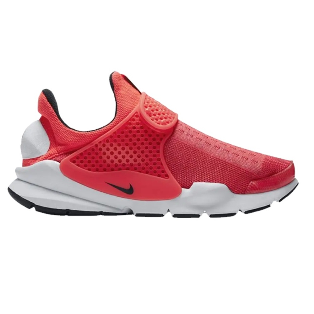 Nike Red and White Slip-On Sneakers
